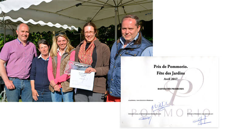 2017 - Prize for the stand at Pommerio, Garden Festival